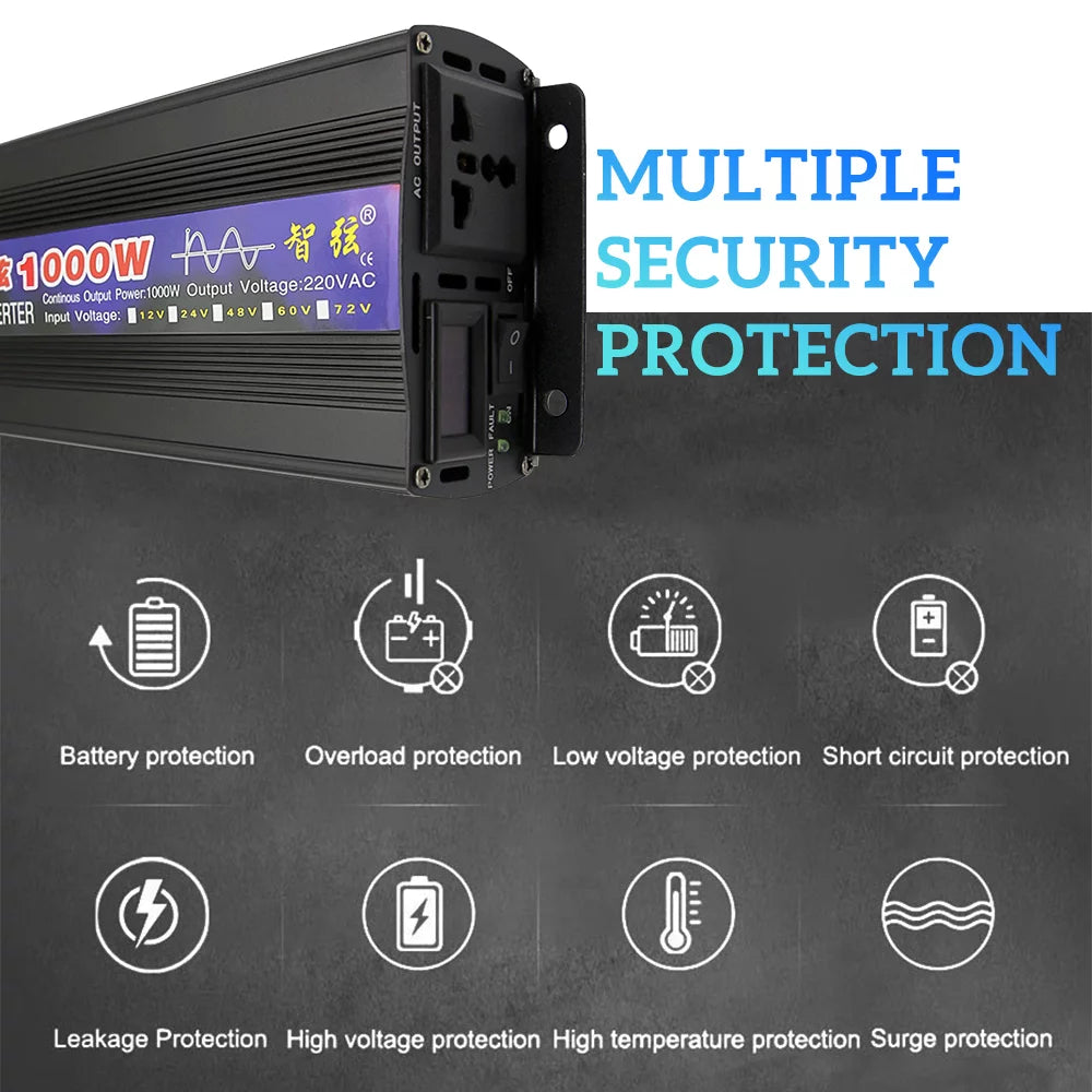 1000 Watt Pure Sine Wave Power Inverter S82563