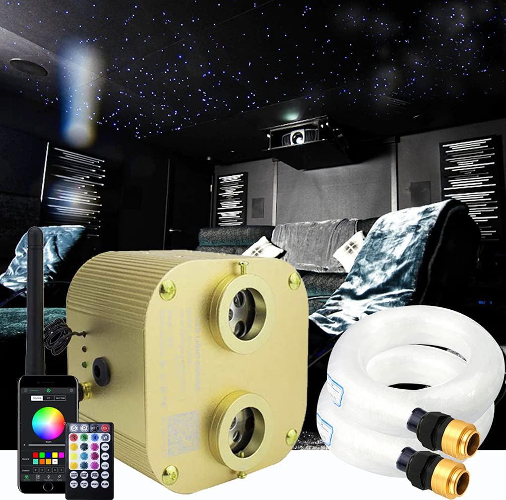 20w Fiber Optic Ceiling Lighting Kit 1100pcs 13.1ft RGBW Z691