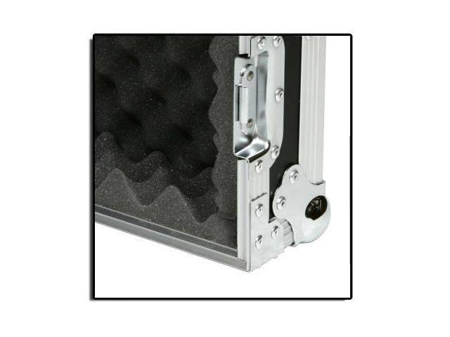 12 Space ATA Shock Mount Effects Rack Case with Casters D986