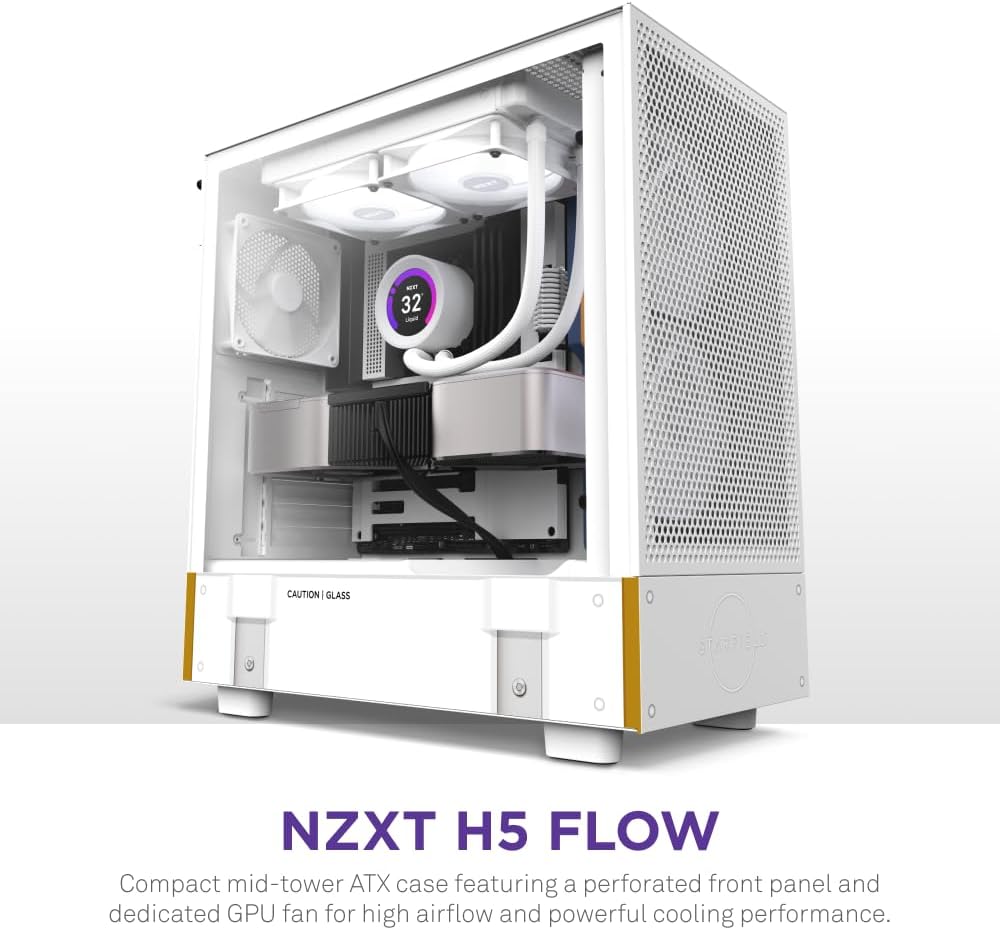Compact ATX Mid-Tower PC Gaming Case with Tempered Glass Side Panel T670680