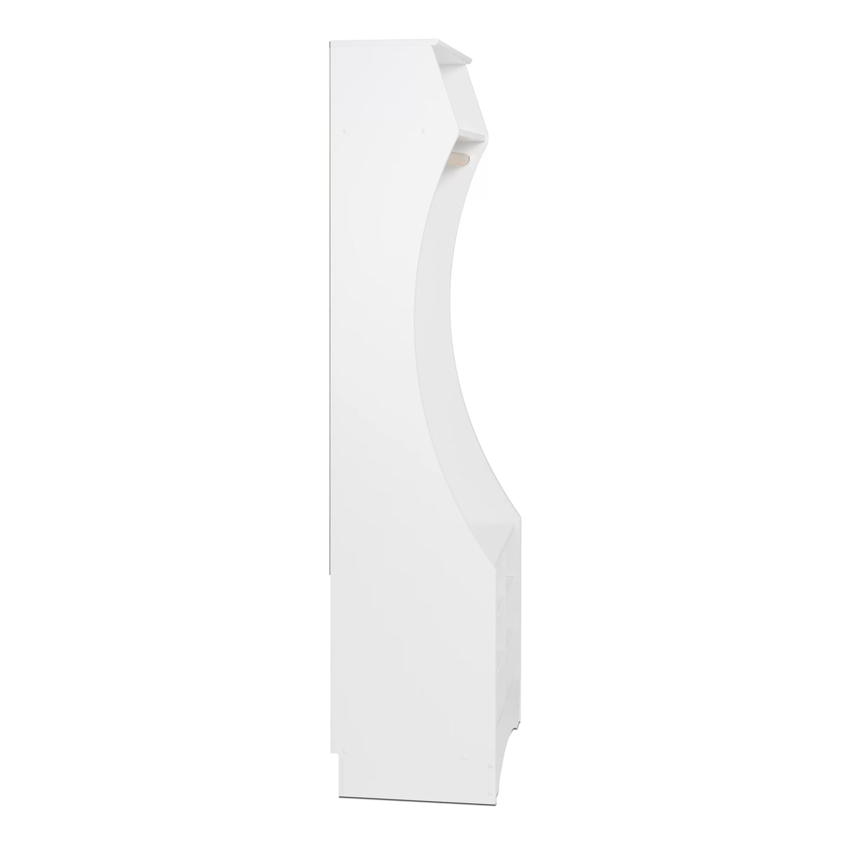 White Compact Wardrobe with Shoe Storage Z54829