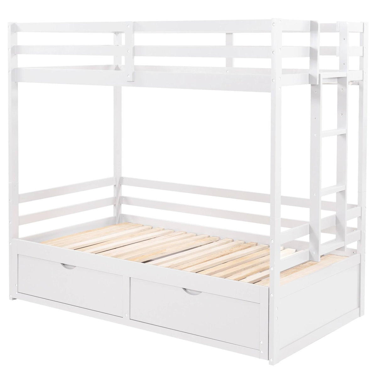 White Convertible Bunk Bed I85581