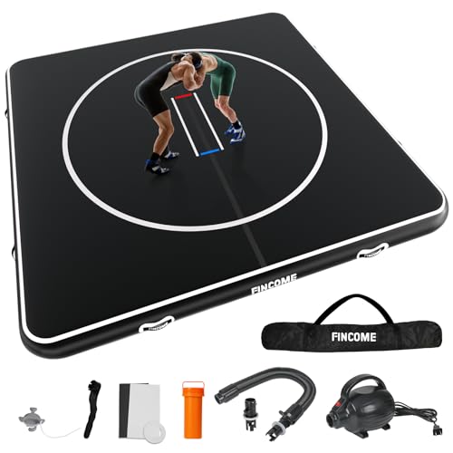 Inflatable 4" Thick Foldable Waterproof PVC Wrestling Mat T231939