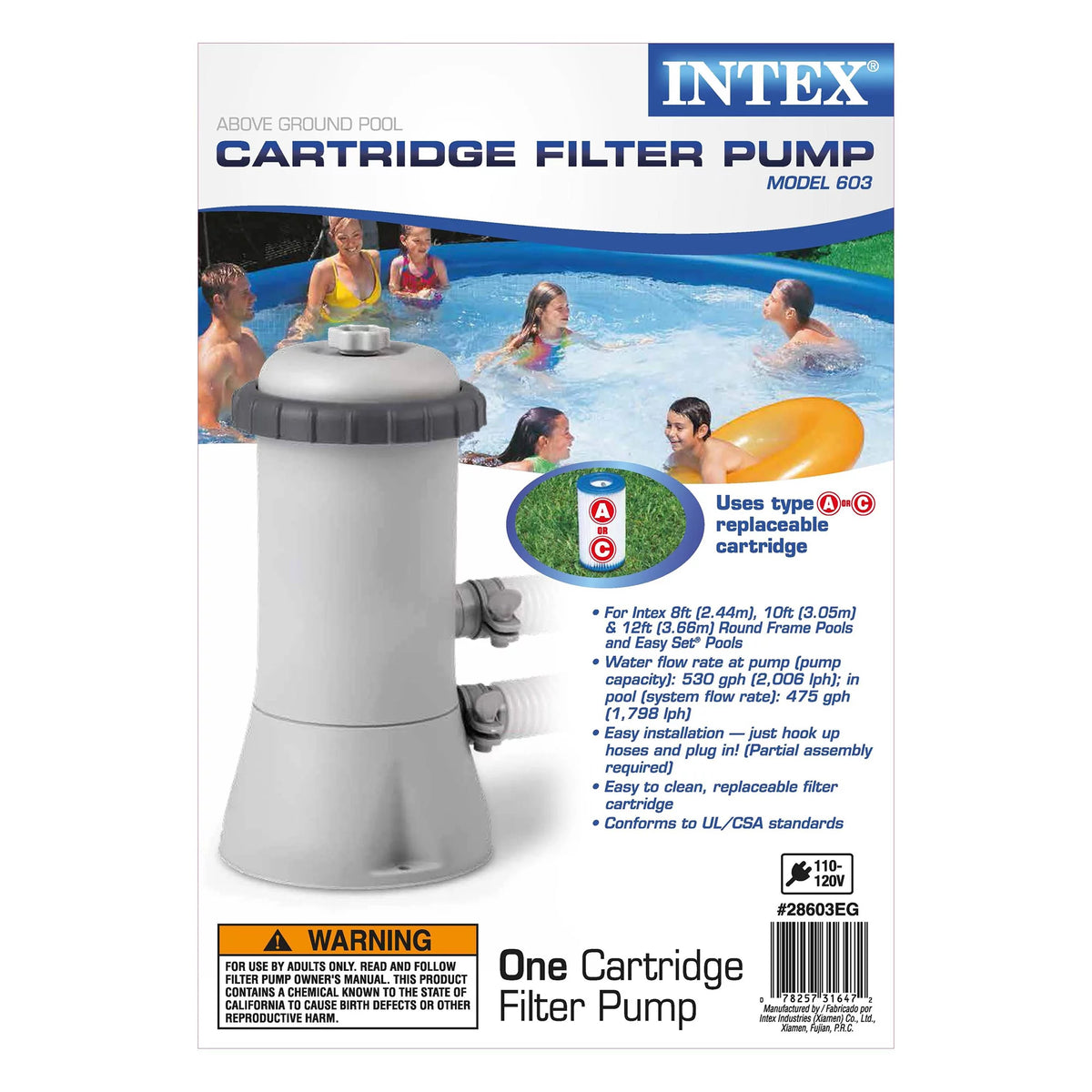 15' x 33 Above Ground Swimming Pool with Filter Pump G130