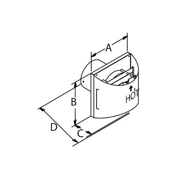 Aluminum Sconce Termination Cap F123415