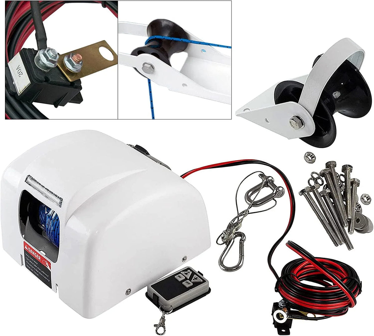 Electric Anchor Winch with Wireless Remote Control 25LBS L692119