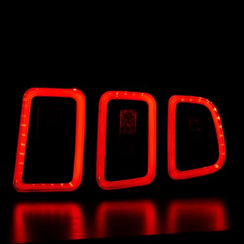 LED Tail Lights Assembly with Sequential Signal Light, Black Housing Clear Lens L3175