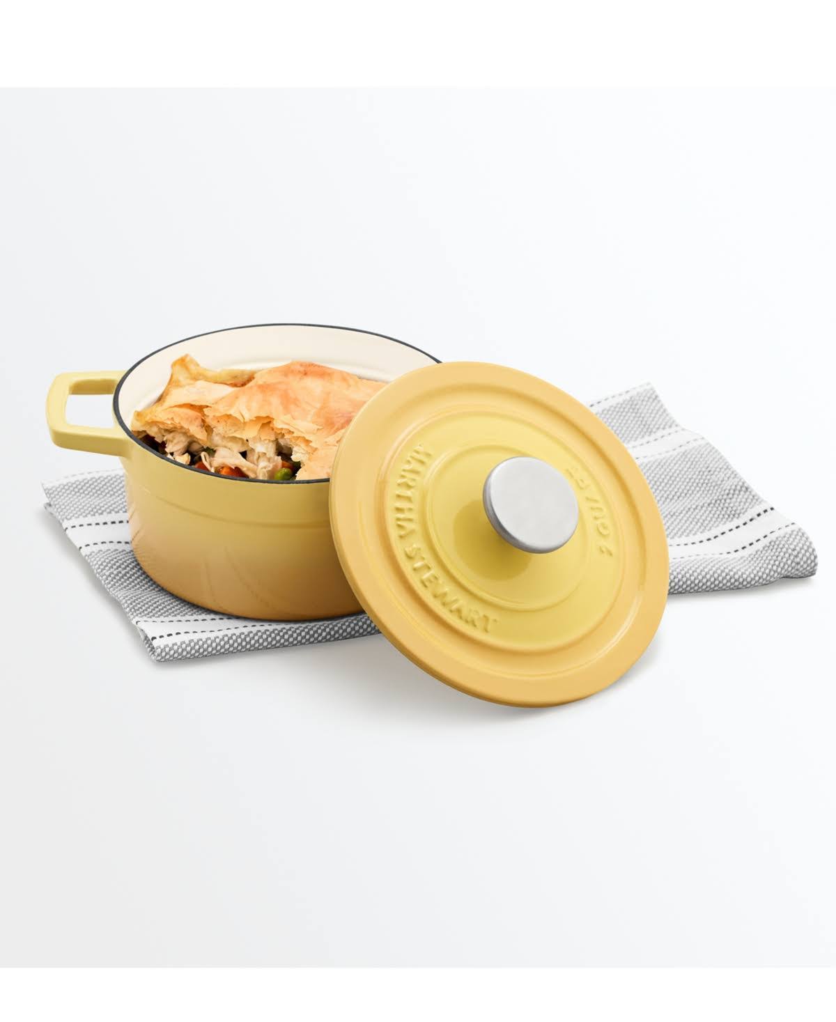 Enameled Cast Iron 2-Qt. Round Covered Dutch Oven Q688090