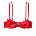 Red Unlined Sheer Mesh Balconette Bra T4564