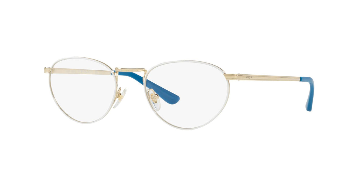 Pale Gold/White Eyeglasses B632242