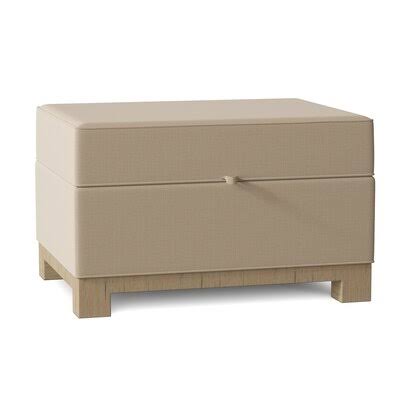 Black Storage Ottoman Q114