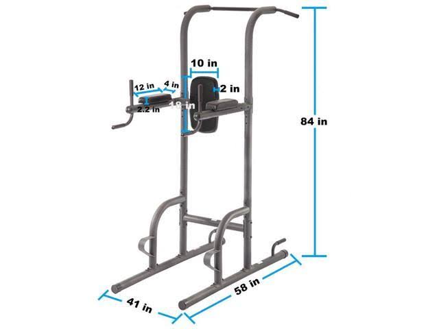 Power Tower with Dip Station Pull Up Bar E4221