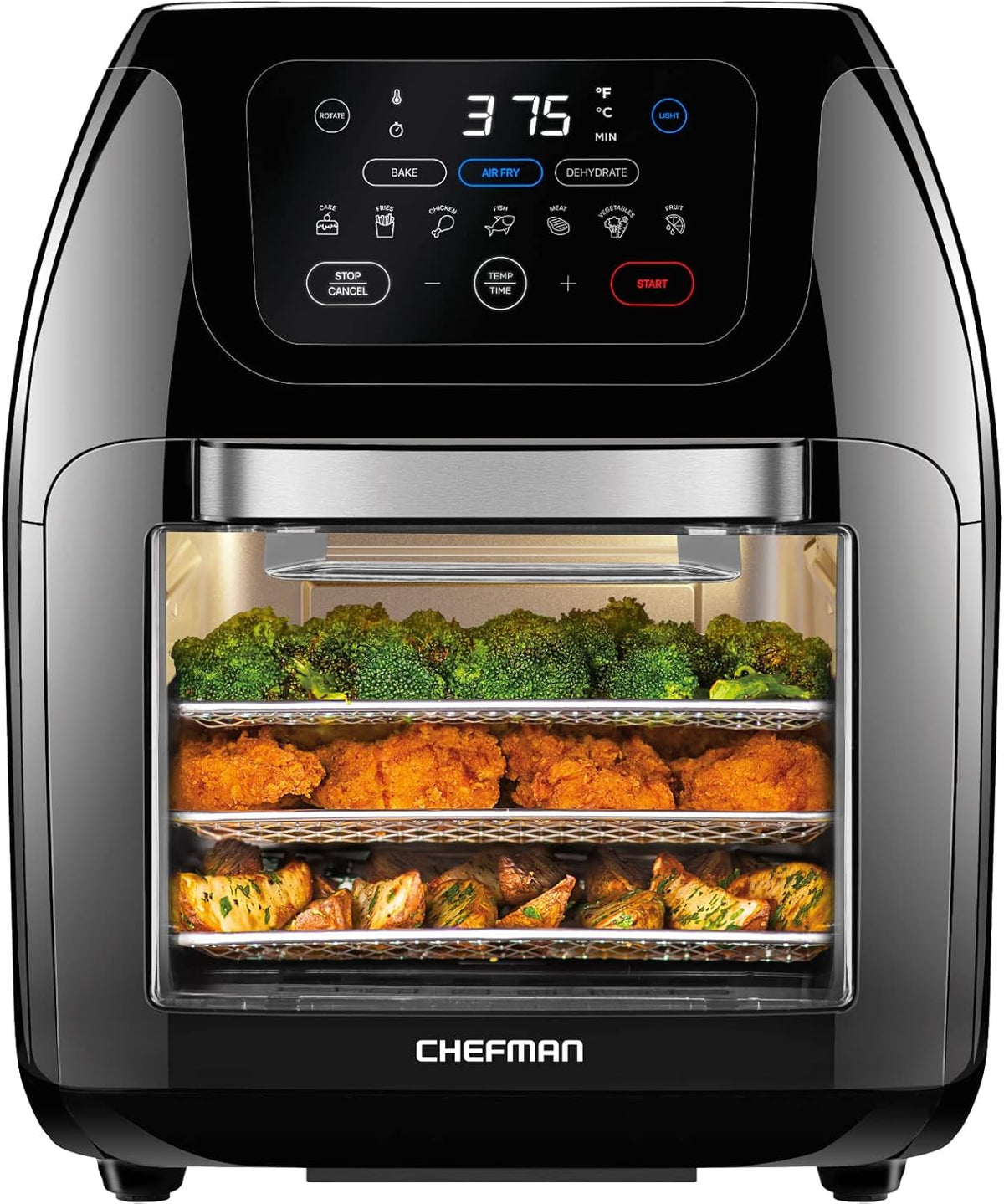 2 Qt Digital Air Fryer with Rotisserie F681