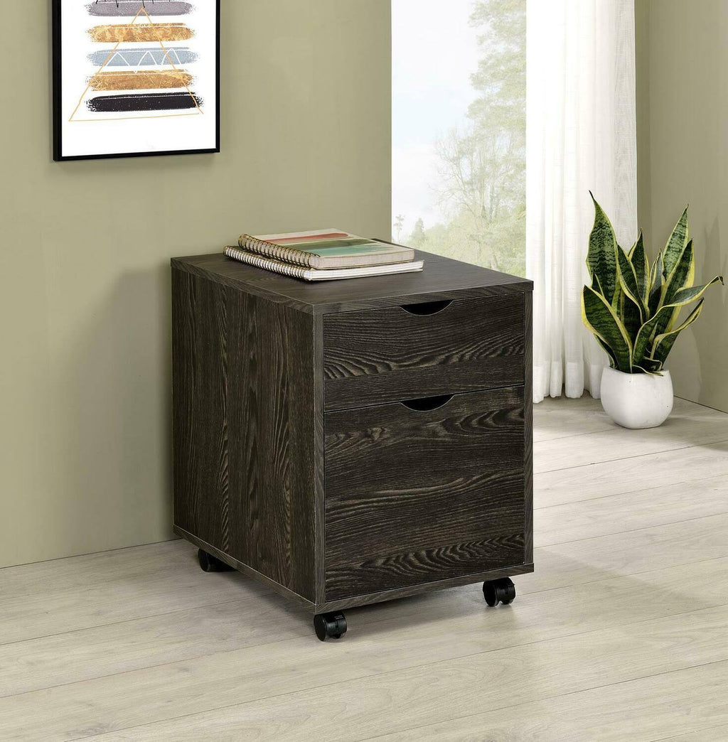 Dark Oak File Cabinet Q6308