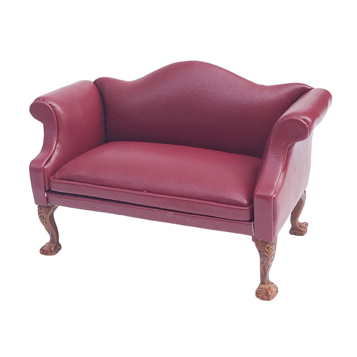 10.5cm Red PU Leather Arm Sofa Couch L392