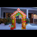 10 FT Christmas LED Gingerbread Inflatable Archway P446