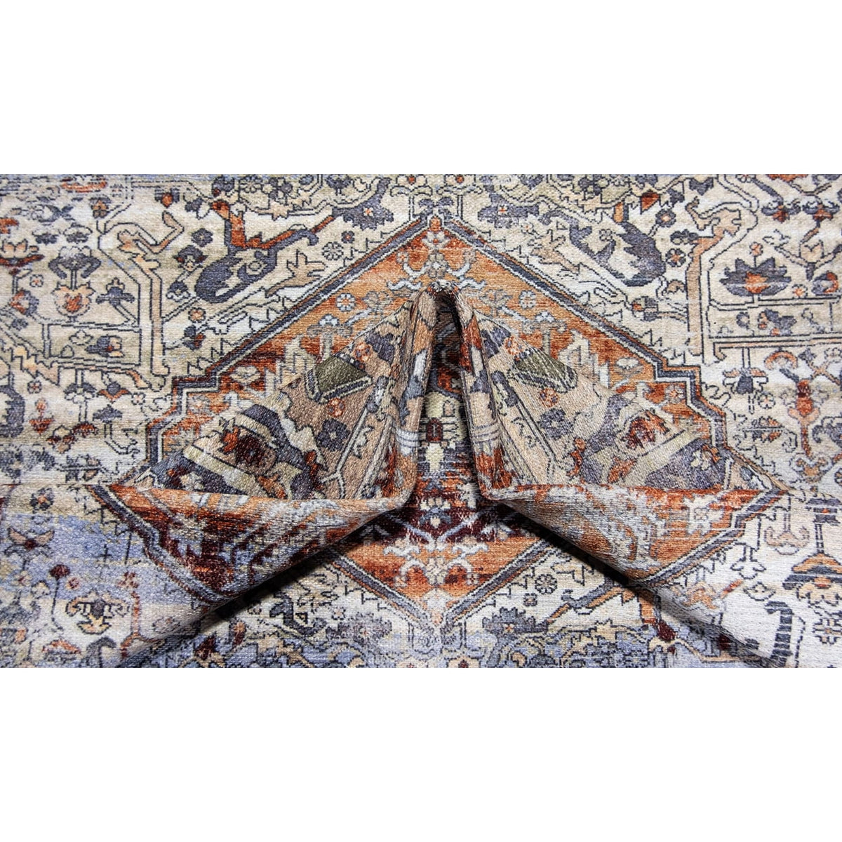 Abstract Washable Area Rug Coral 4' x 6' Medium Rugs Carpet Q741498