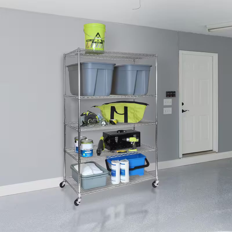 5-Tier NSF Certified Steel Wire Shelving System N529