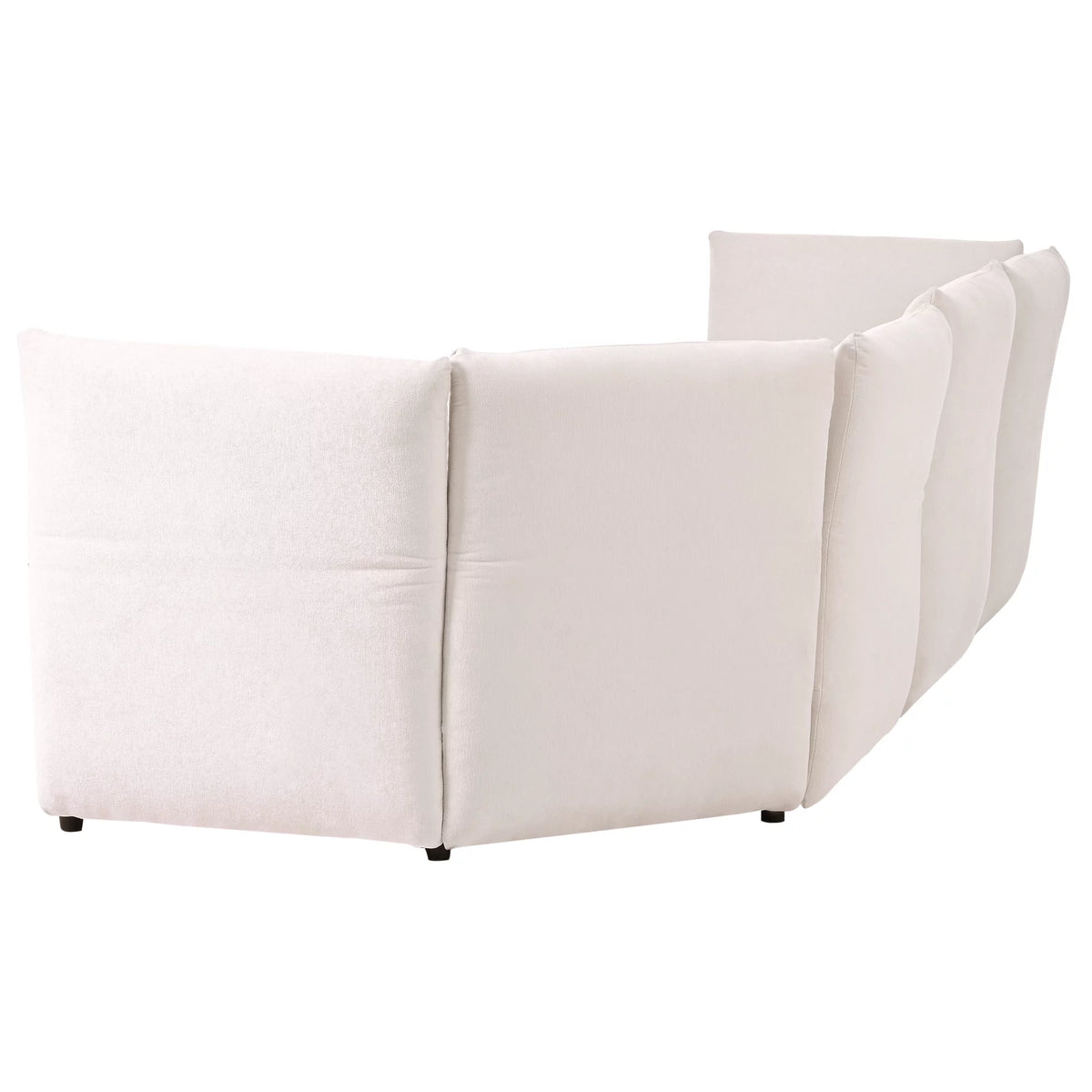 Beige 3 Seater Polyester Sofa Q96330