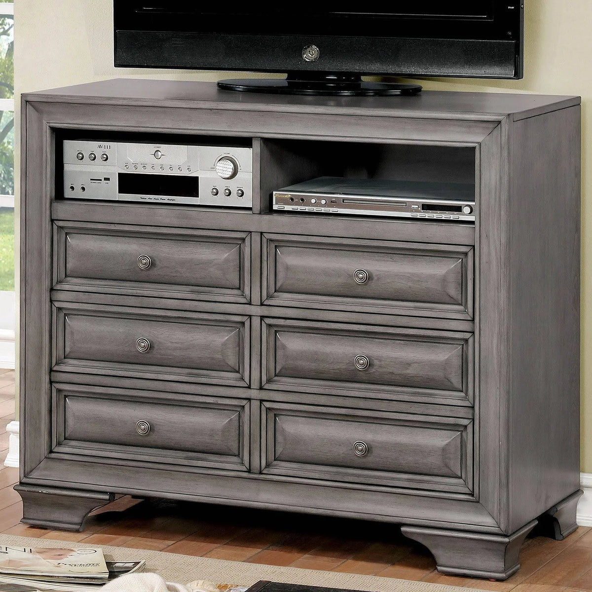 Gray Media Chest Q74577