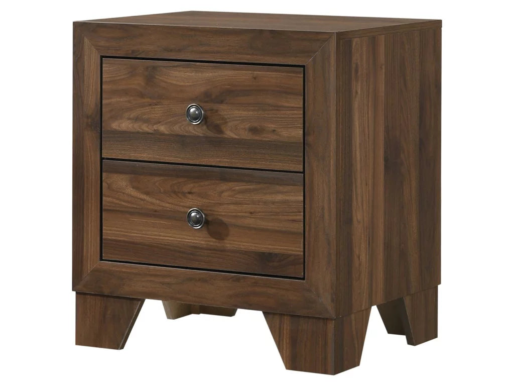 6Pc King Size Panel Bed Dresser Mirror Nightstand Chest Set Cherry Finish L170