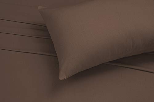 King Size 100% Cotton Brushed Flannel Bed Sheet Sets 4 Pcs Grey Plaid M19893