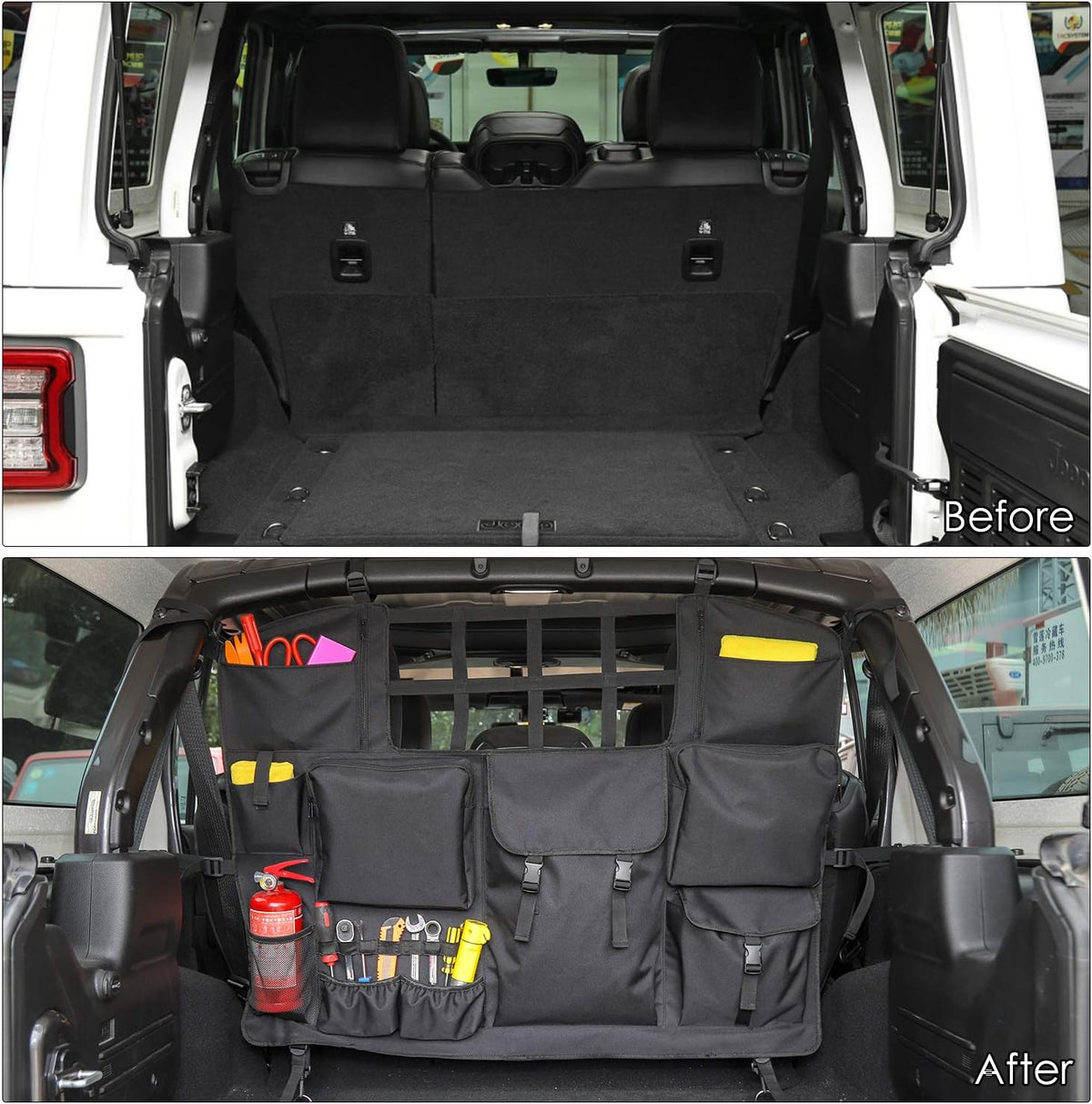 Trunk Storage Bag with Multi-Pockets Tool Kits Organizers Cargo Bag Q875