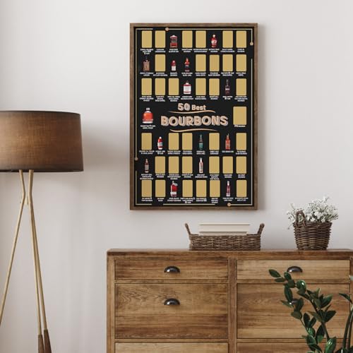Bourbon Bucket List Scratch Off Poster 12x18 In Y121
