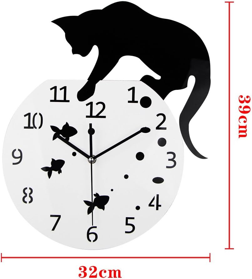 Cat Clock Wall Clock N46981