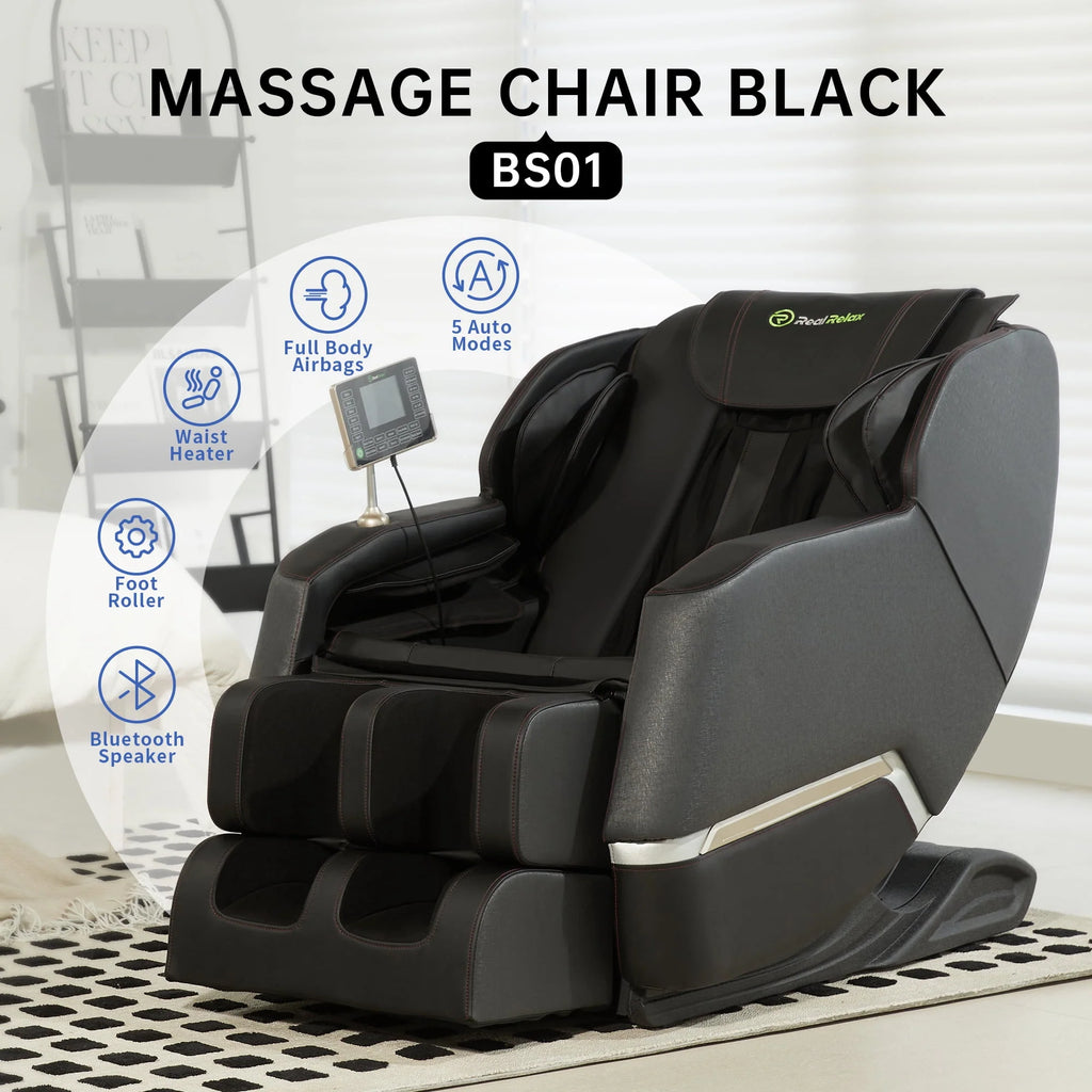 Black Zero Gravity Electric Massage Chair V807513