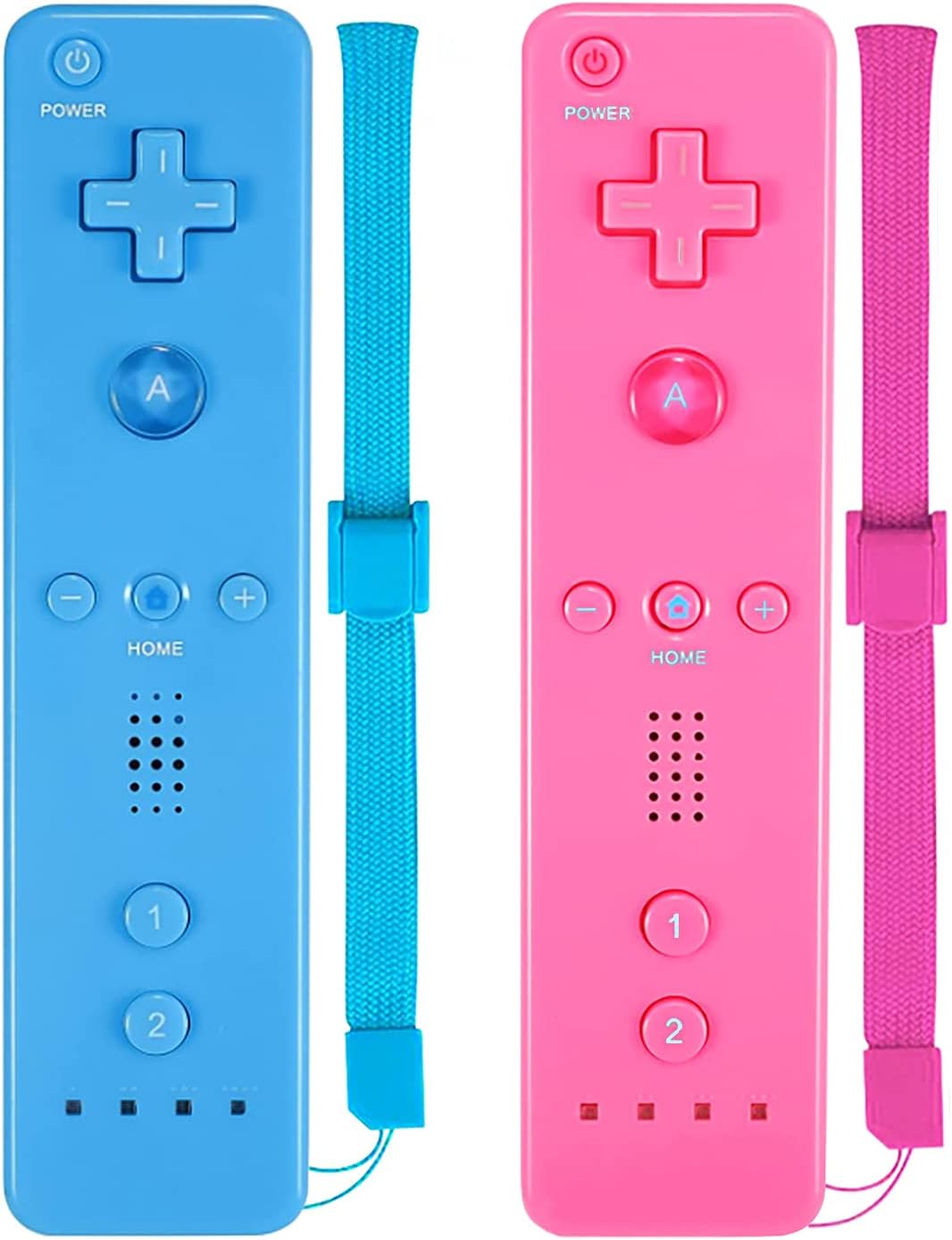 2 Pack Wireless Controller for Wii and Wii U with Silicone Case and Wrist Strap M791