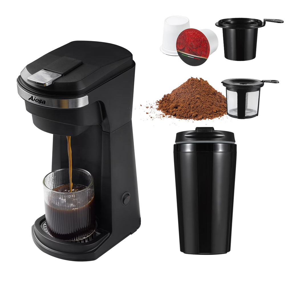 2 in 1 K Cup Coffee Maker with Single Travel Cup S791