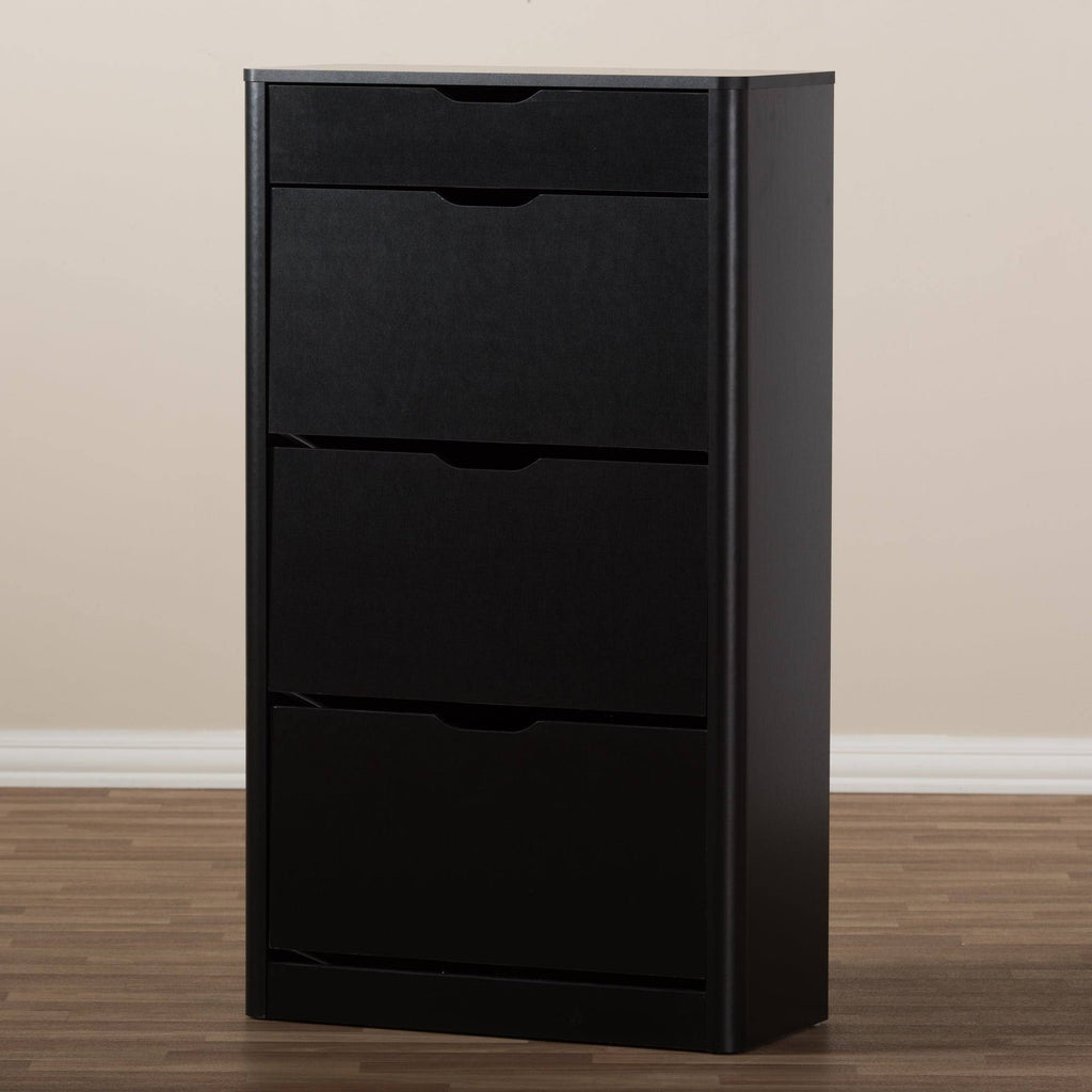 Black Wood Storage Cabinet G5932