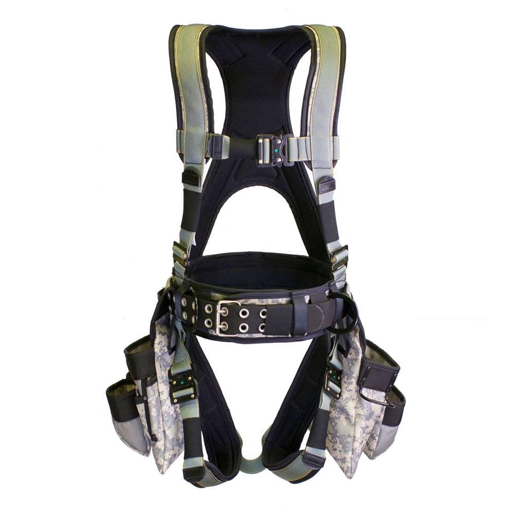 Deluxe Tool Bag Harness - Digital Camo/Green - Medium E2558
