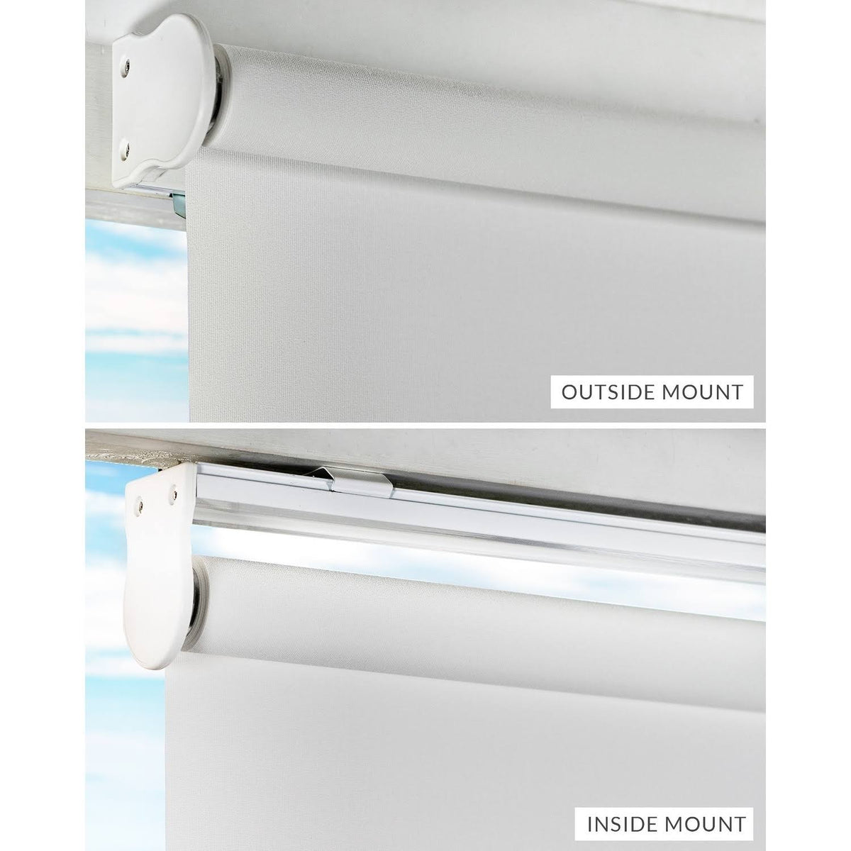 53 x 72 in. Cordless Room Darkening Roller Shades L928