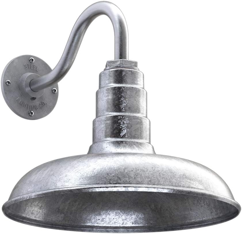 14 inch Dome 16 inch Gooseneck Outdoor Wall Mounted Barn Light C371272