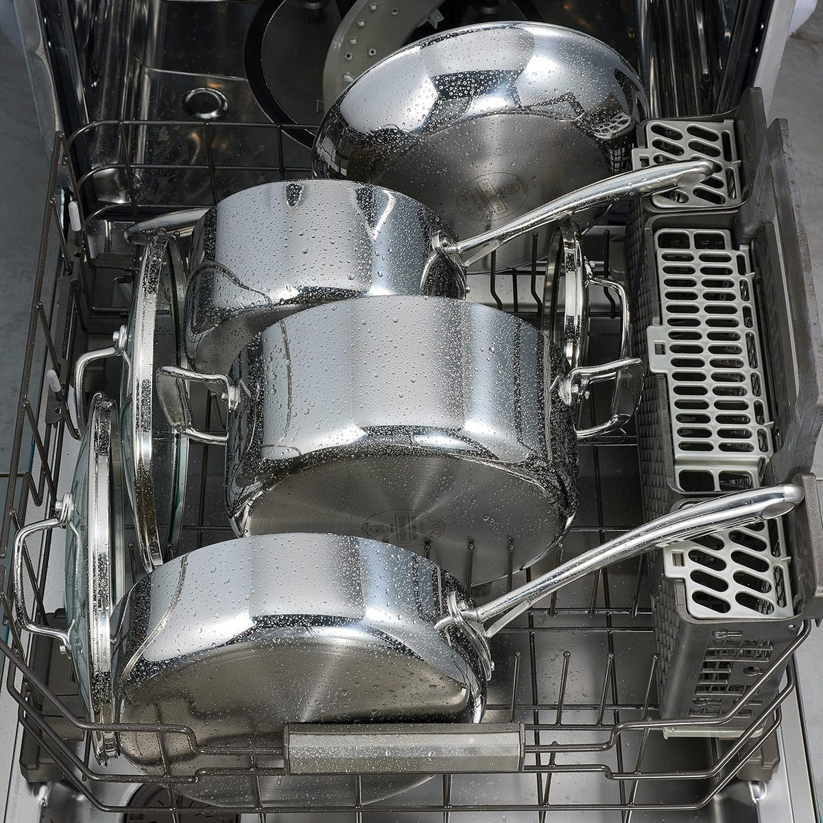 8 Qt Tri-Ply Clad Covered Stock Pot Q26372