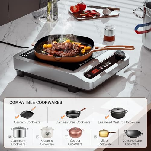 1800W Commercial Induction Cooktop with 3 Hours Timer E8914
