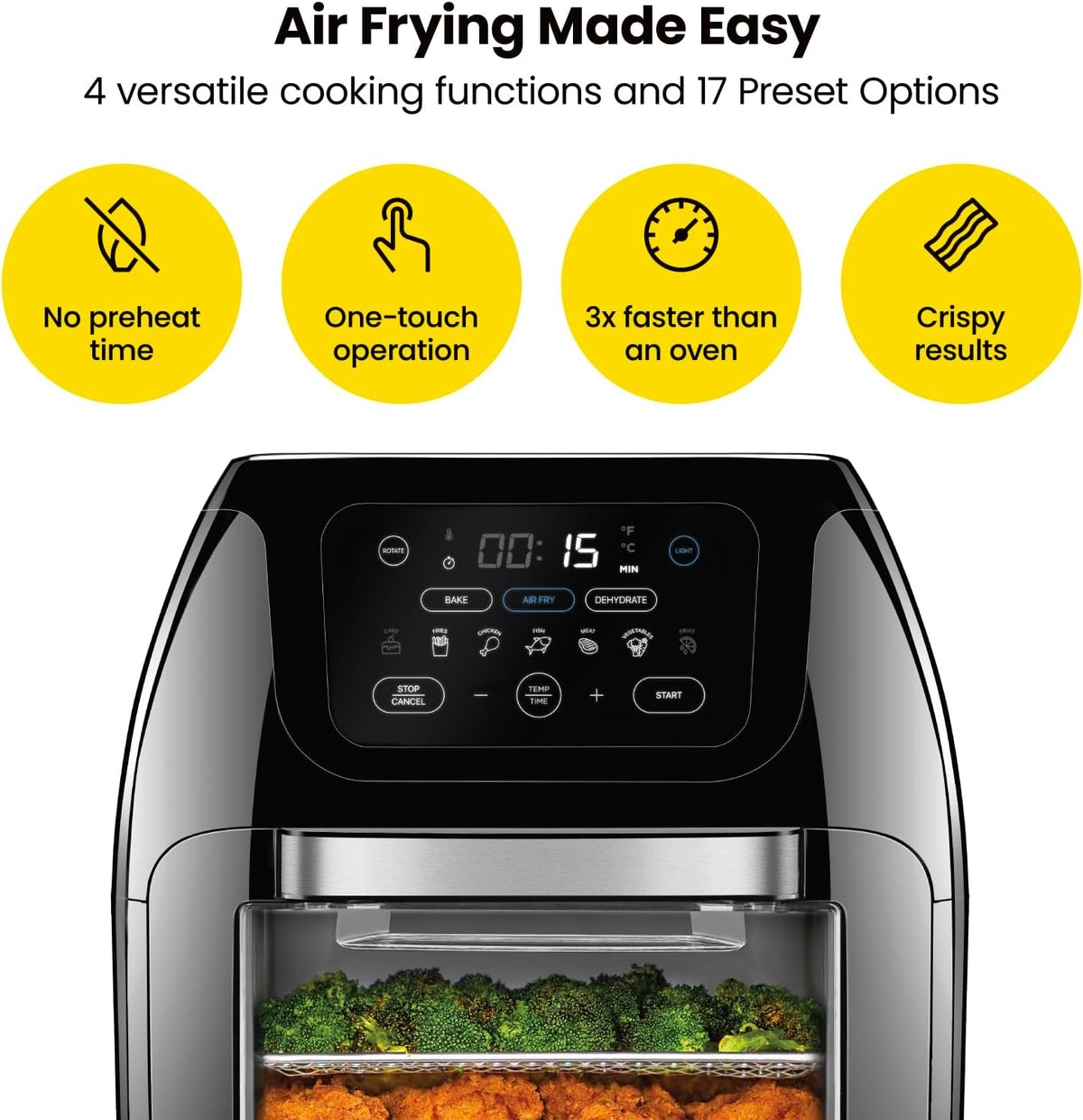 2 Qt Digital Air Fryer with Rotisserie F681