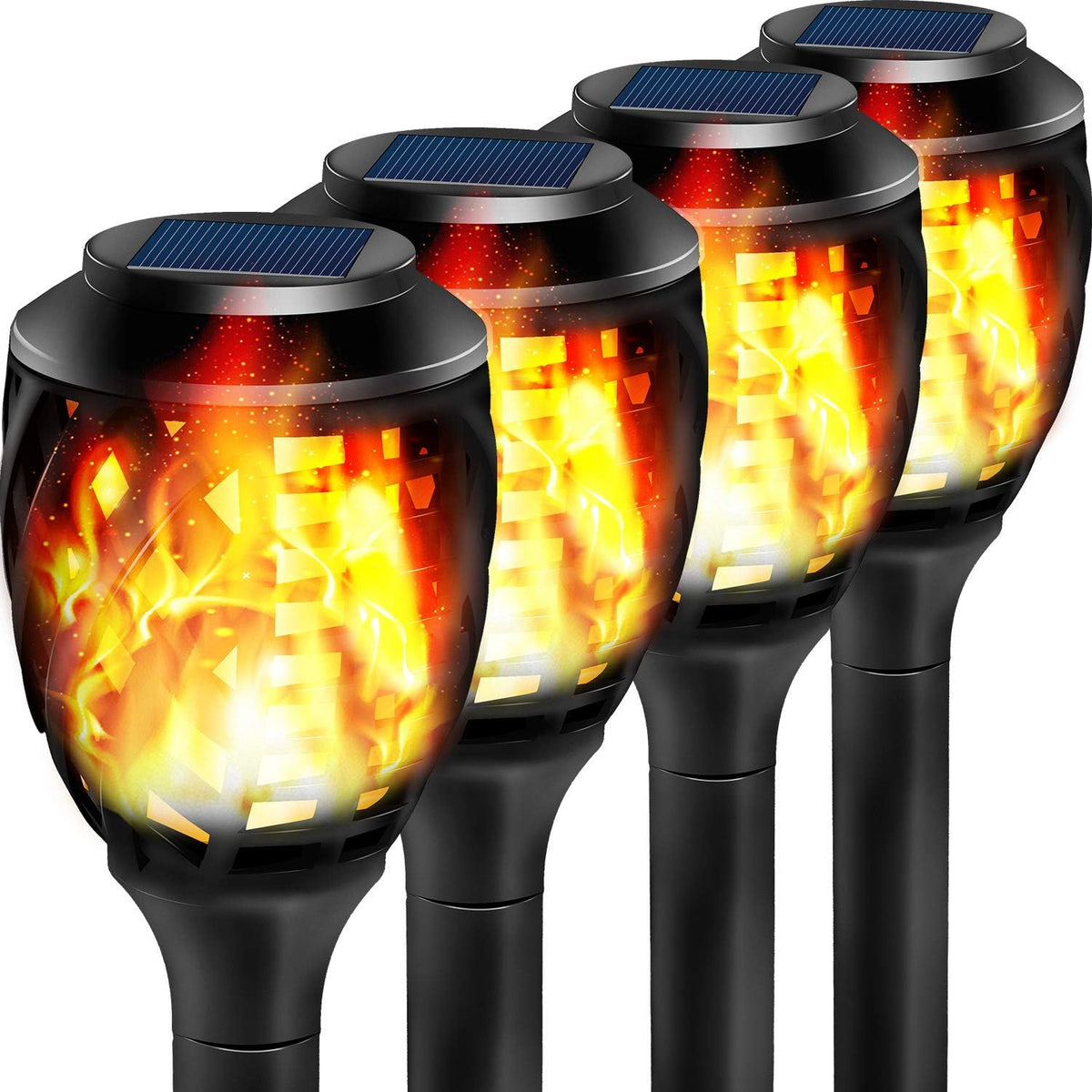 8 Pack Solar Torch Lights T120076