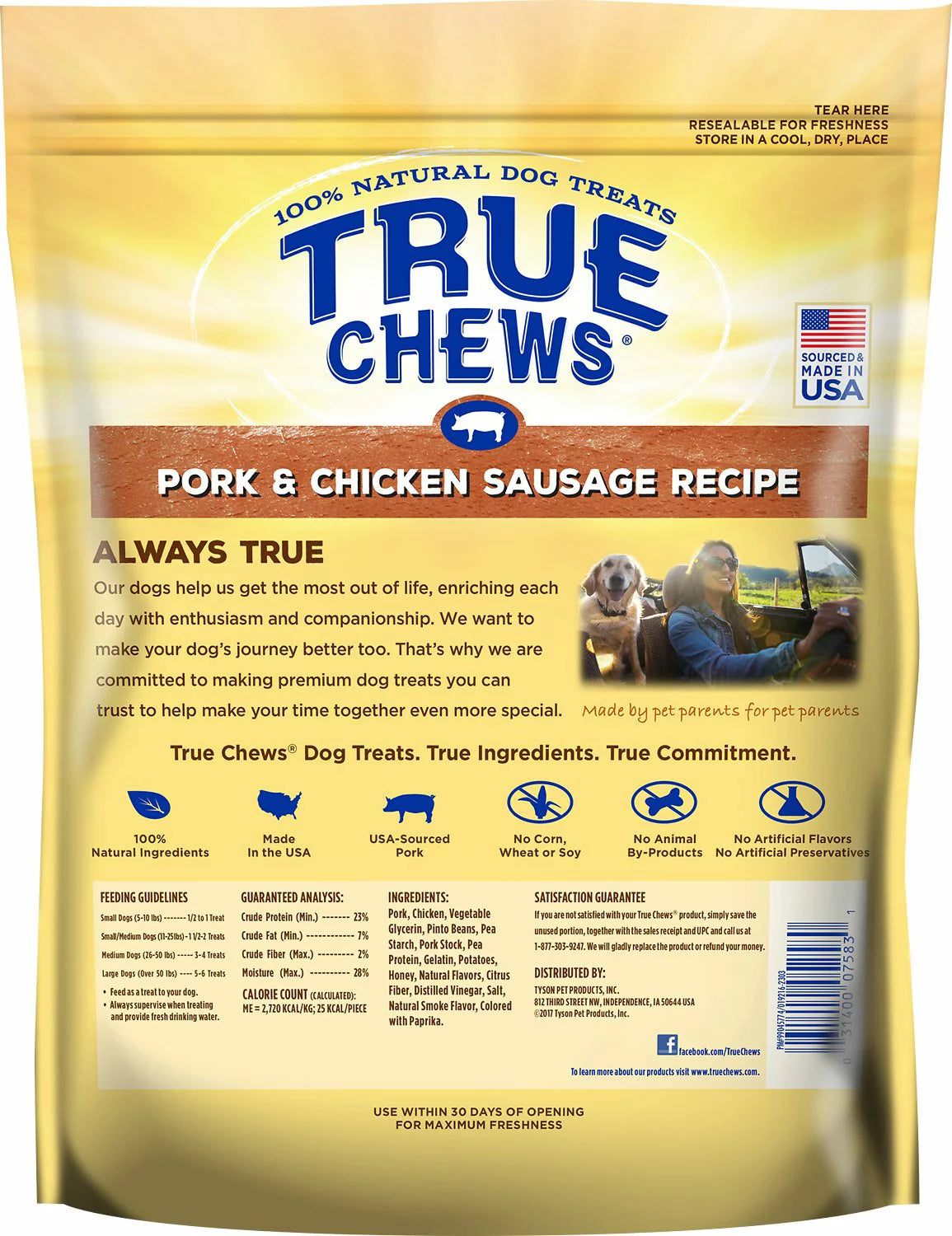 Pork & Chicken Sausage Recipe Dog Treats, 14 Oz Q342
