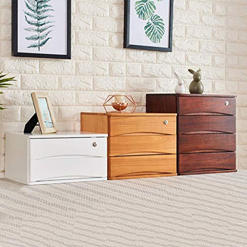 Solid Wood File Cabinet with Lock S381