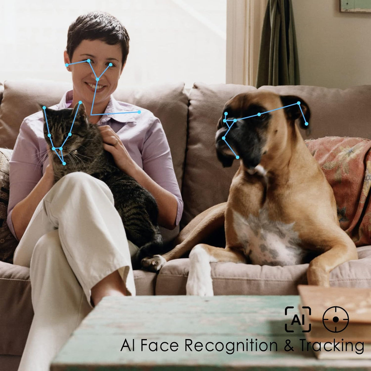1080P HD Pet Camera Robot with Night Vision O9871