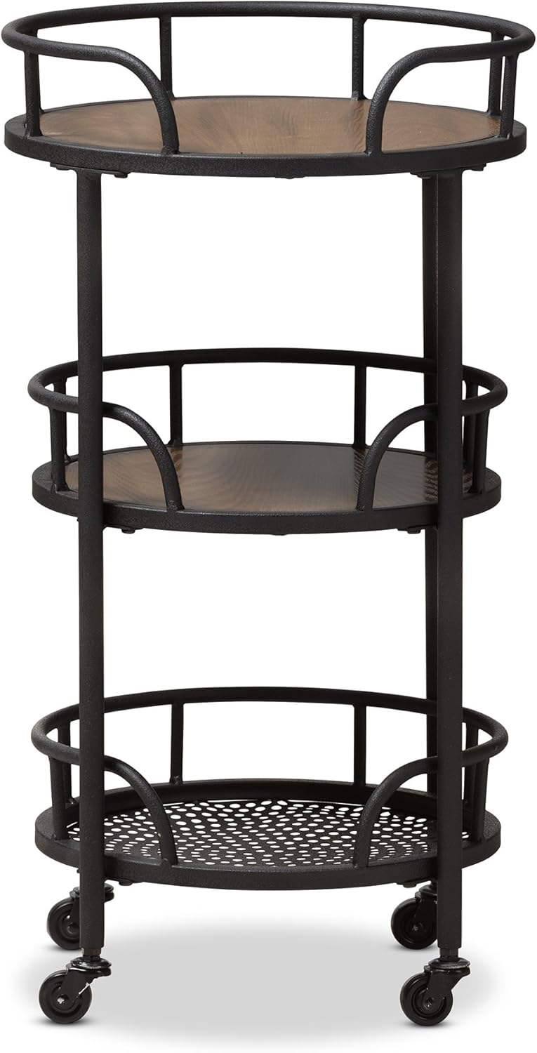 Black/Walnut Brown Trolleys & Carts H63611