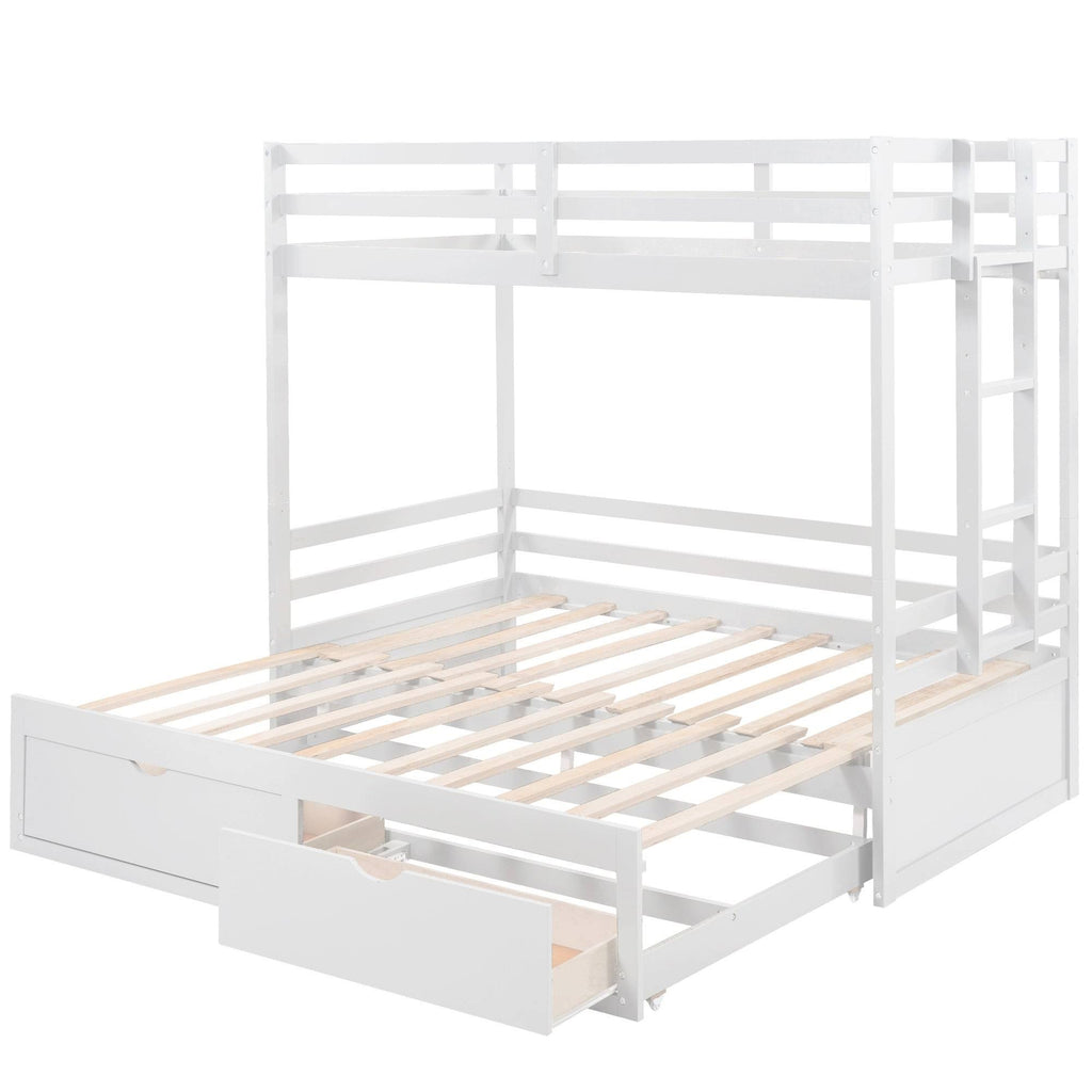 White Convertible Bunk Bed I85581