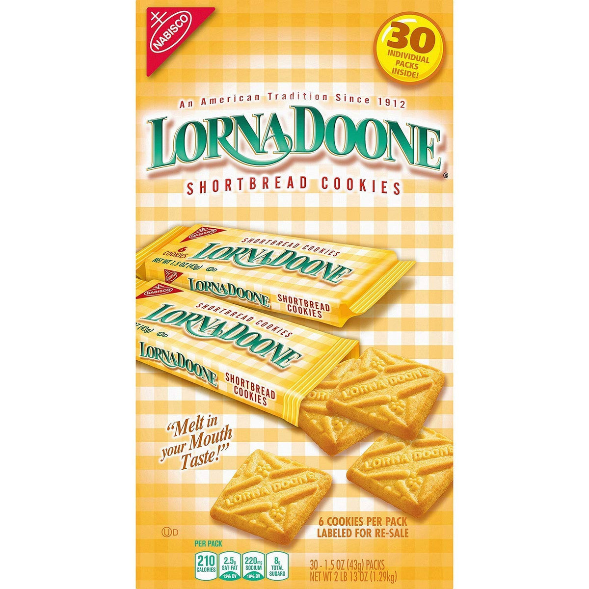 30 Ct. Shortbread Cookies 2 pack F121101