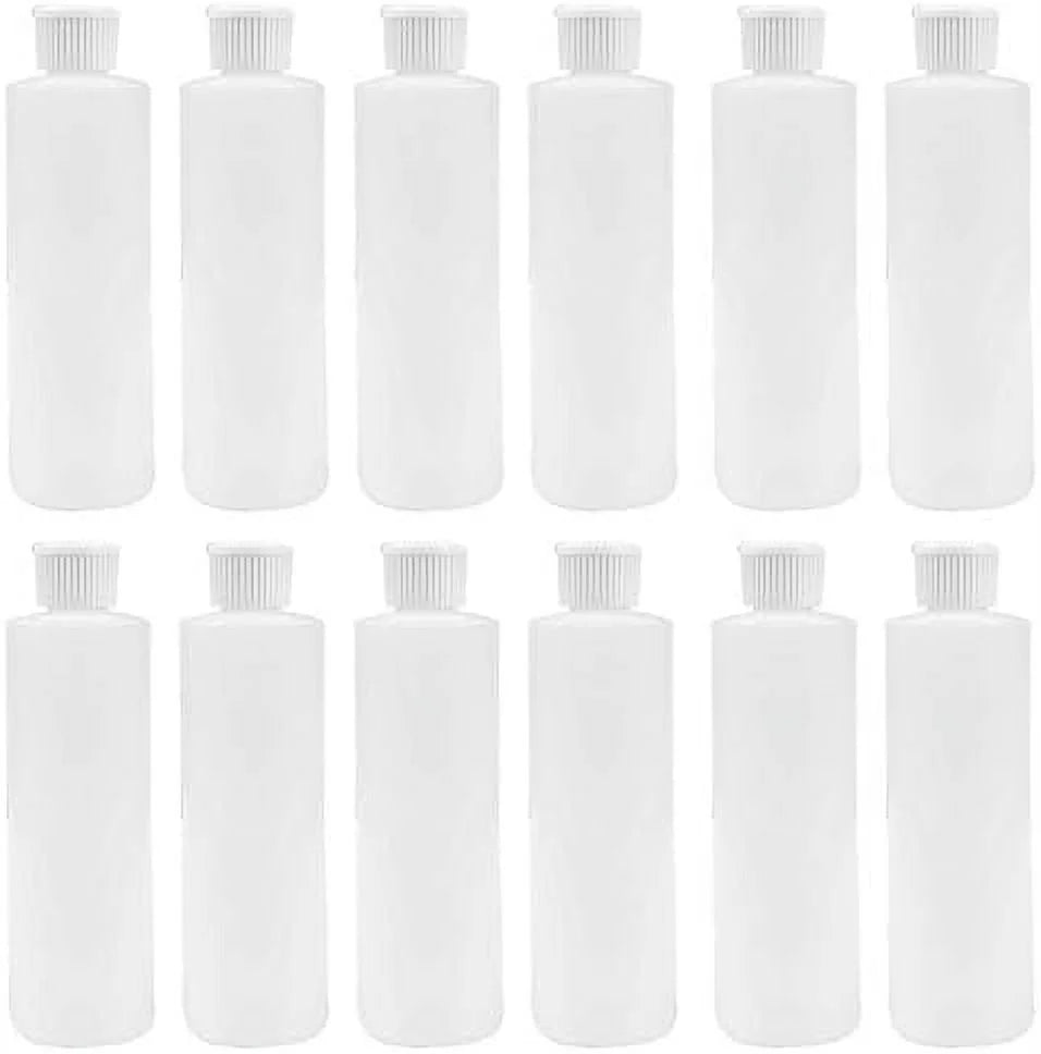 8 OZ Plastic Cylinder Bottle with Pour Spout (12) Y32563