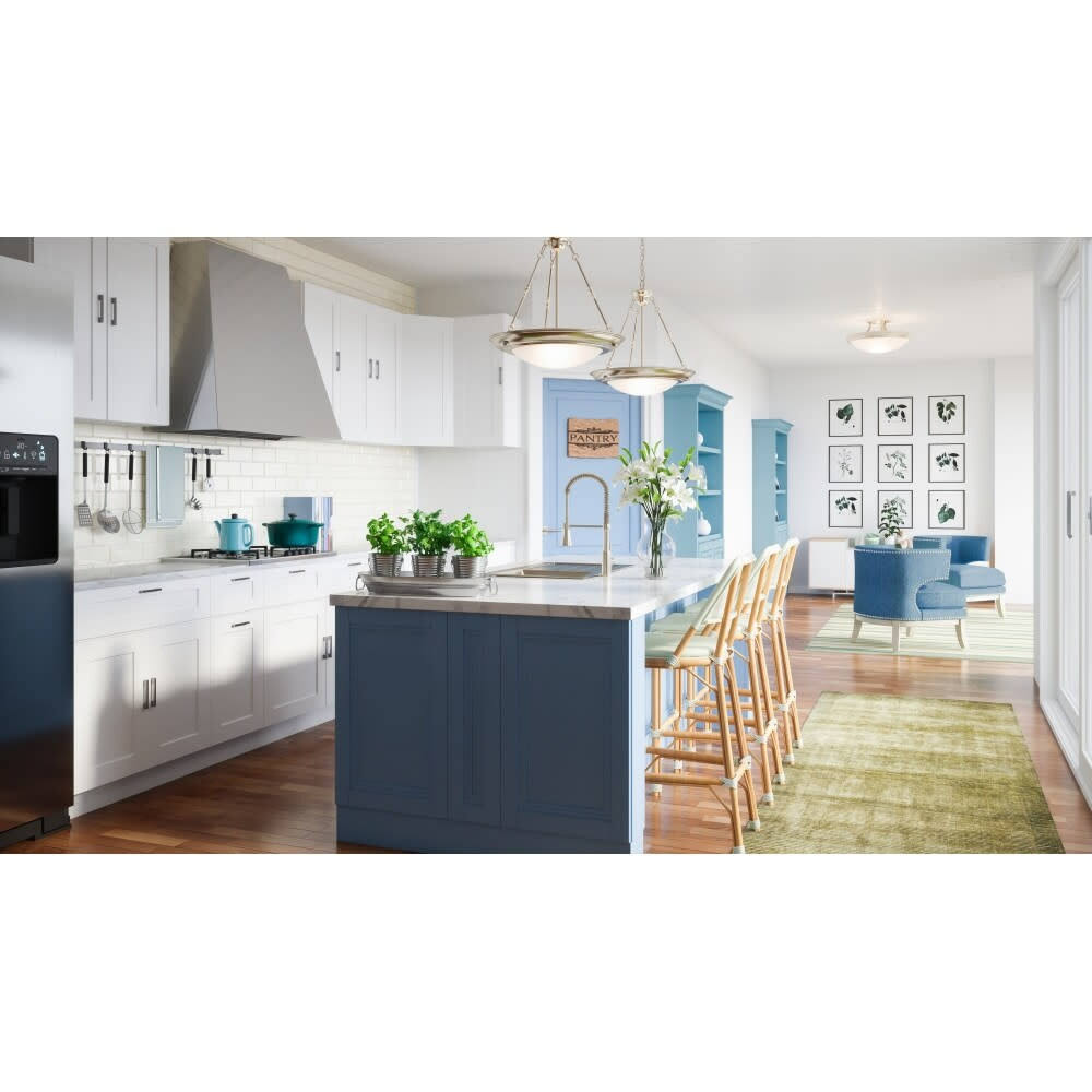 White Single Door Kitchen Cabinet B1757