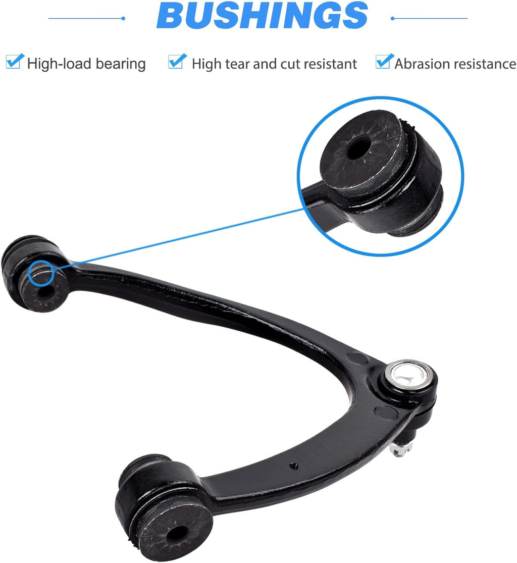 2Pcs Front Upper Control Arm with Ball Joint Assembly W5297