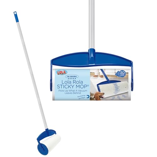 Sticky Mop Floor Lint Roller with 30 Adhesive Sheets C21529